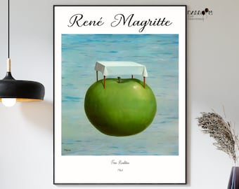 Rene Magritte, Fine Realities, 1964, Rene Magritte Poster, Home Wall Decor, Surrealism Art, Wall Art, Portrait Poster, Magritte Wall Art