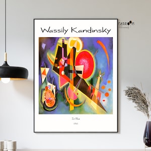 Wassily Kandinsky, In Blue, 1925, Kandinsky Poster, Expressionist Art, Home Wall Art, Colorful Wall Decor, Modern Art Print, Abstract Art