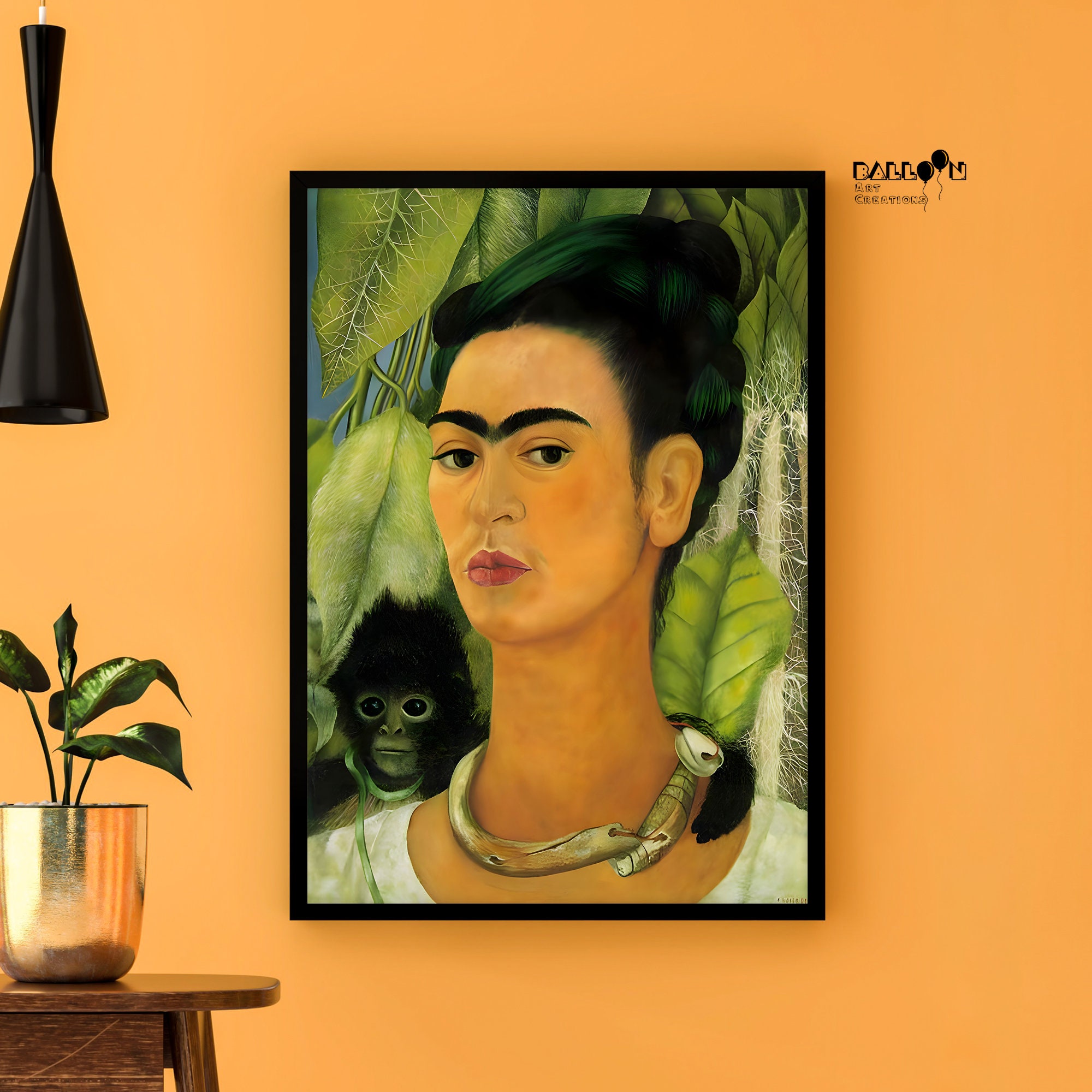 Frida Kahlo, Autorretrato Con Un Mono, 1938, Frida Kahlo Poster ...