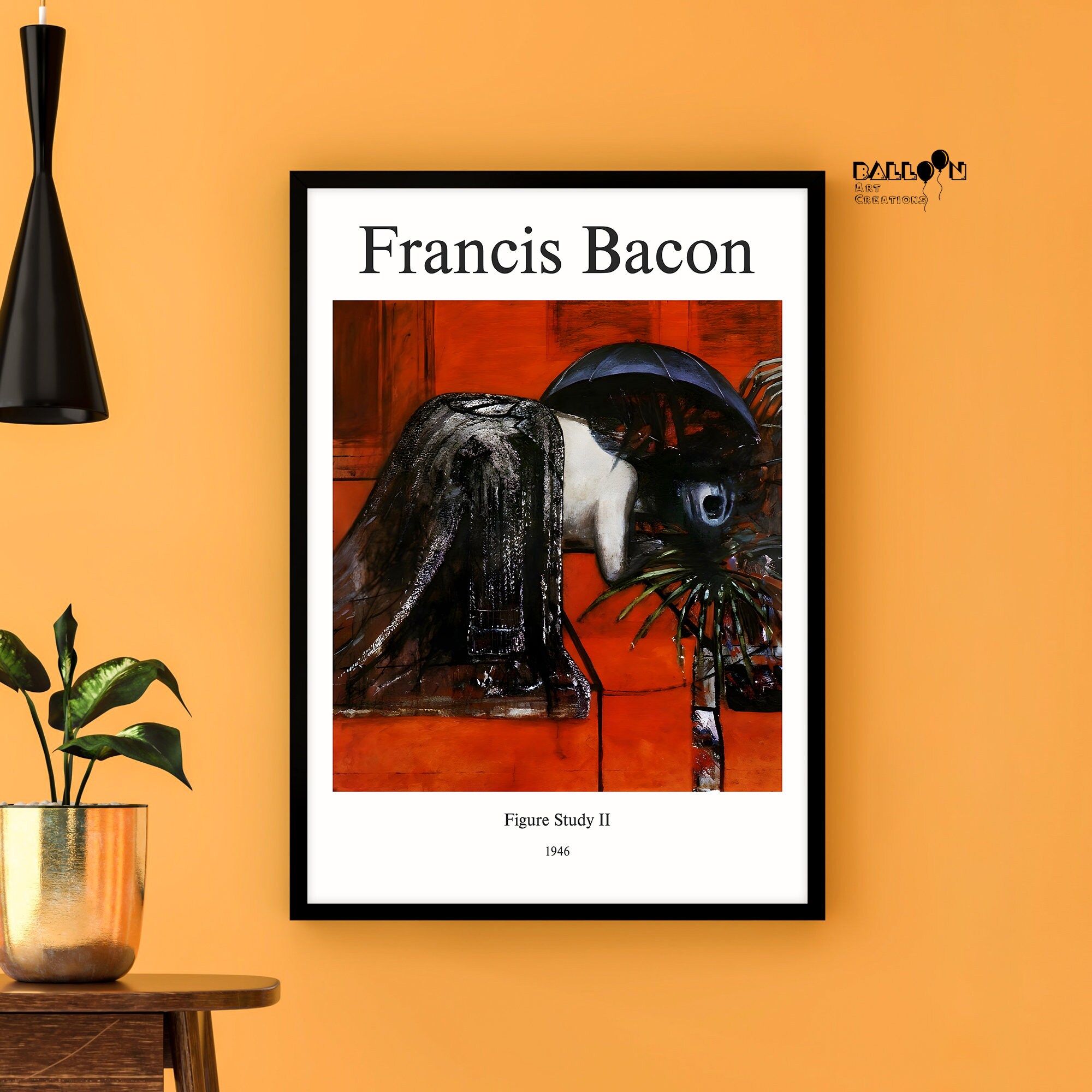 Francis Bacon, Figure Study II, 1946, Francis Bacon Print, Modern 