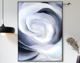 Georgia O Keeffe, Abstraction White Rose, 1927, Georgia O&#39;Keeffe Poster, Gift Idea, Modern Art, Flower Art Print, Home Wall Decor