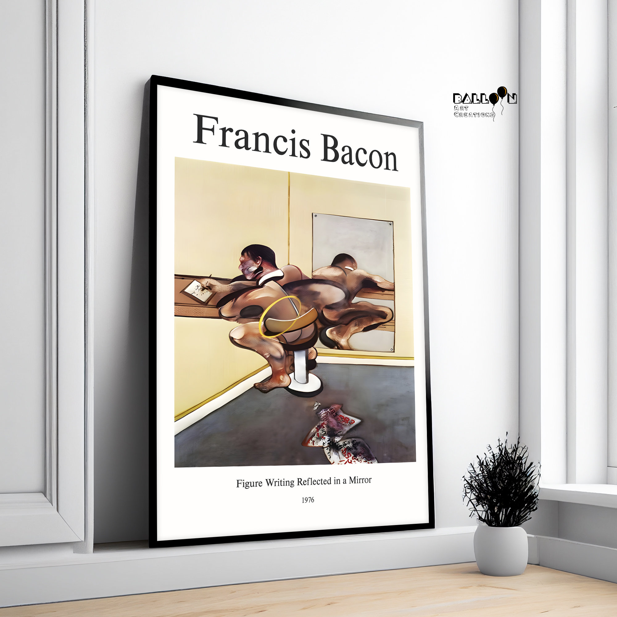 Francis Bacon, Figure Writing Reflected in a Mirror, 1976