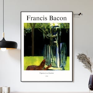 Francis Bacon, Figures in a Garden, 1936, Francis Bacon Poster, Modern Wall Art, Museum Art, Portrait Art, Exhibition Poster, Home Wall Art