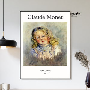 Claude Monet, Andre Lauvray, 1880, Claude Monet Print, Portrait Poster, Exhibition Poster, Home Wall Decor, Monet Poster, Impressionist Art