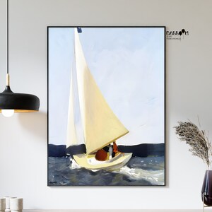 Edward Hopper, Sailing, 1911, Edward Hopper Print, Realism Art, Exhibition Poster, Home Wall Decor, Museum Poster, Modern Wall Art