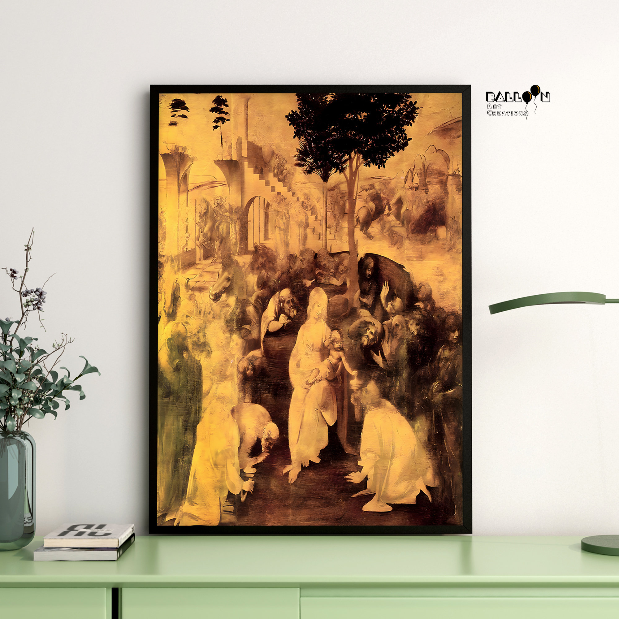 Leonardo Da Vinci, the Adoration of the Magi, 1480, Da Vinci Poster ...