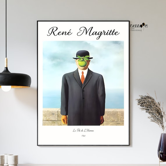 Rene Magritte, Le Fils De L'homme, 1964, Rene Magritte Poster