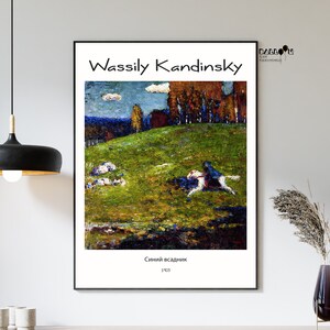 Wassily Kandinsky, Blue Rider, 1903, Kandinsky Poster, Expressionist Art, Abstract Art, Wall Art, Colorful Wall Decor, Modern Art Print