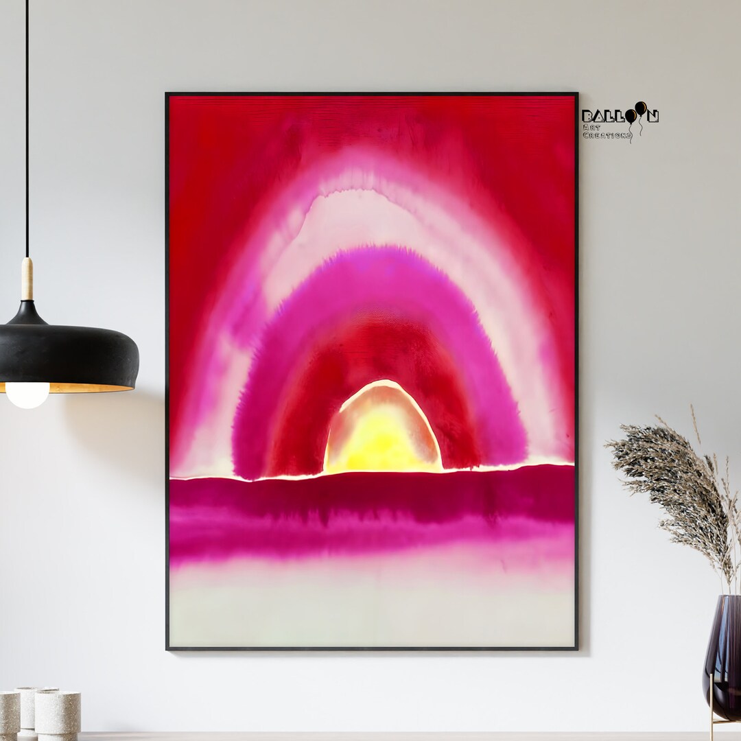 Georgia O Keeffe, Sunrise, 1916, Georgia O'keeffe Print, Modern Art ...