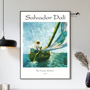 Salvador Dali, The Tartan &#39;El Son&#39;, 1919, Salvador Dali Print, Dali Exhibiton Poster, Famous Paintings, Modern Art, Gift Idea, Portrait Art