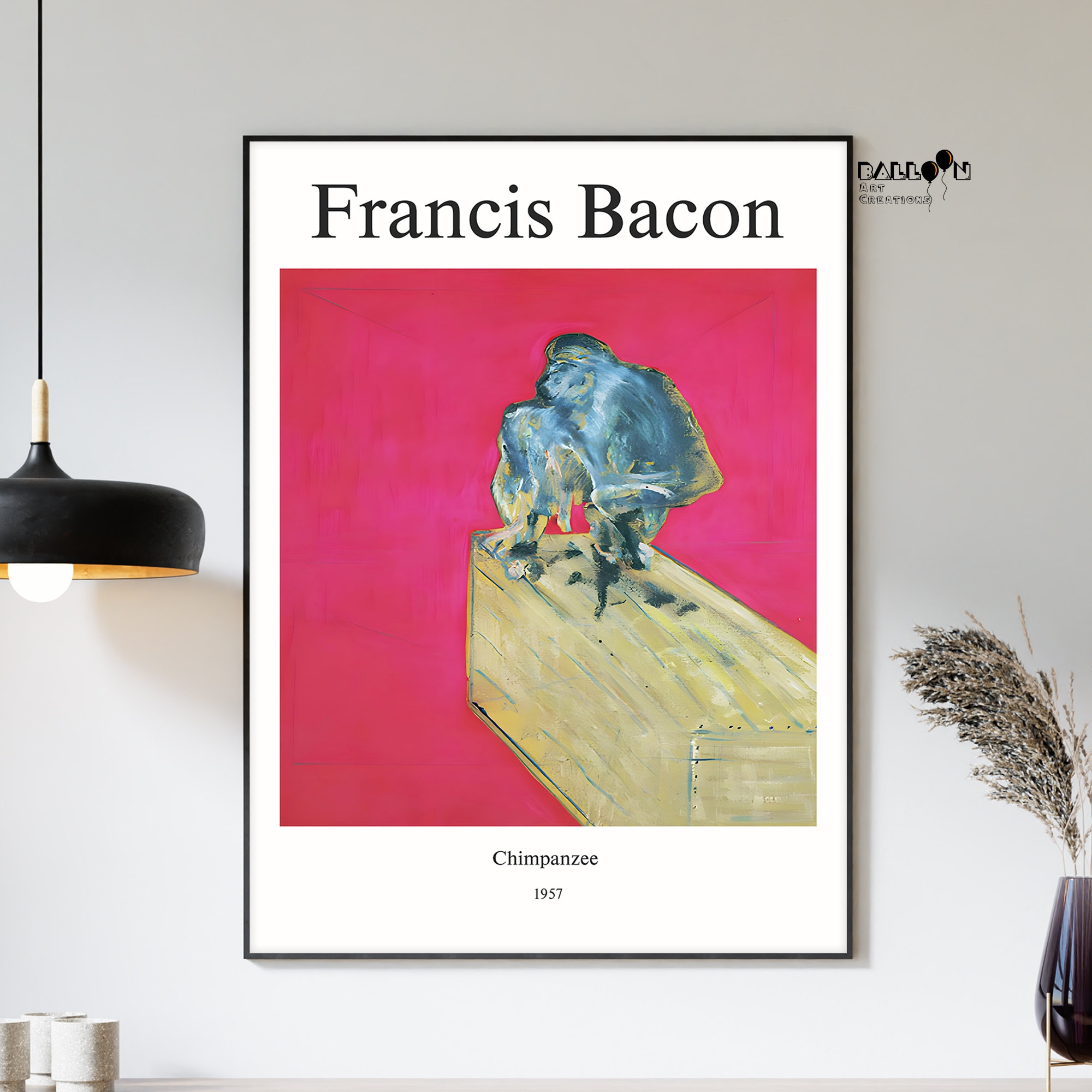 Francis Bacon, Chimpanzee, 1957, Bacon Wall Art, Gift Idea