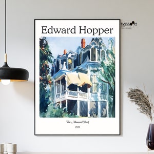Edward Hopper, The Mansard Roof, 1923, Edward Hopper Print, Wall Art, Modern Wall Art, Exhibition Poster, Museum Poster, Home Wall Decor