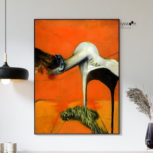 Francis Bacon, Fury, 1944, Impressão de Francis Bacon, Arte de parede para casa, Decoração de parede moderna, Impressão de exposição, Arte de museu, Ideia de presente, Pôster de qualidade