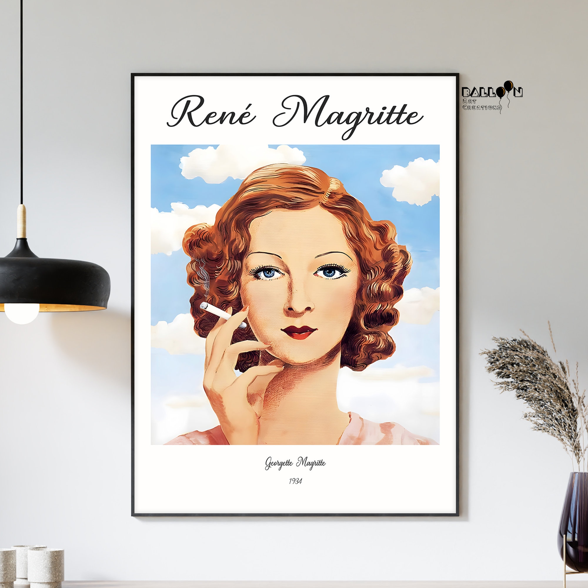 Magritte 英語版 Rene Magritte, Georgette Magritte, 1934, Rene Magritte Poster