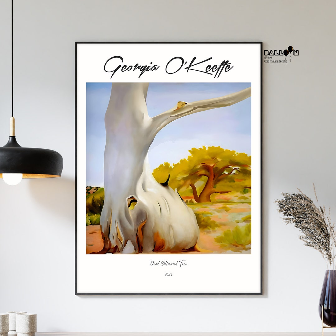 Georgia O'keeffe, Dead Cottonwood Tree, 1943, Georgia O Keeffe Print ...