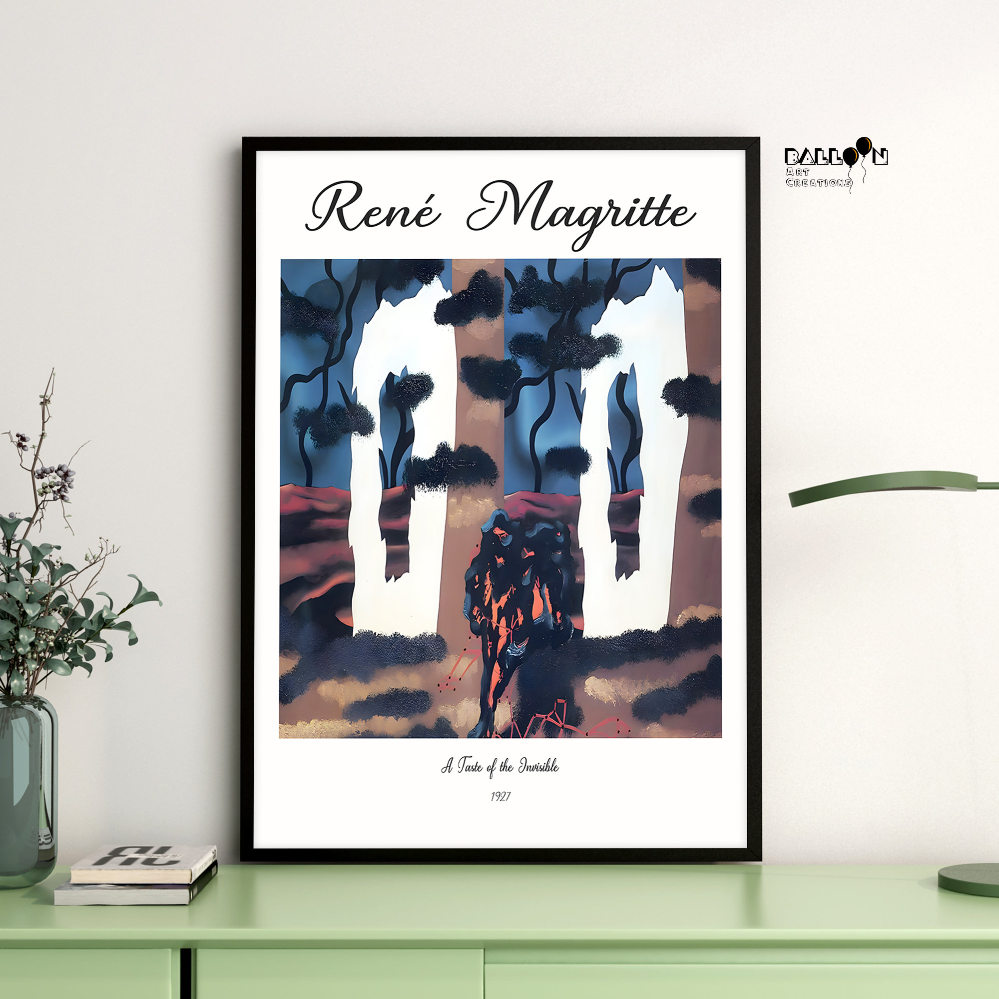 Rene Magritte, A Taste of the Invisible, 1927, Rene Magritte Print