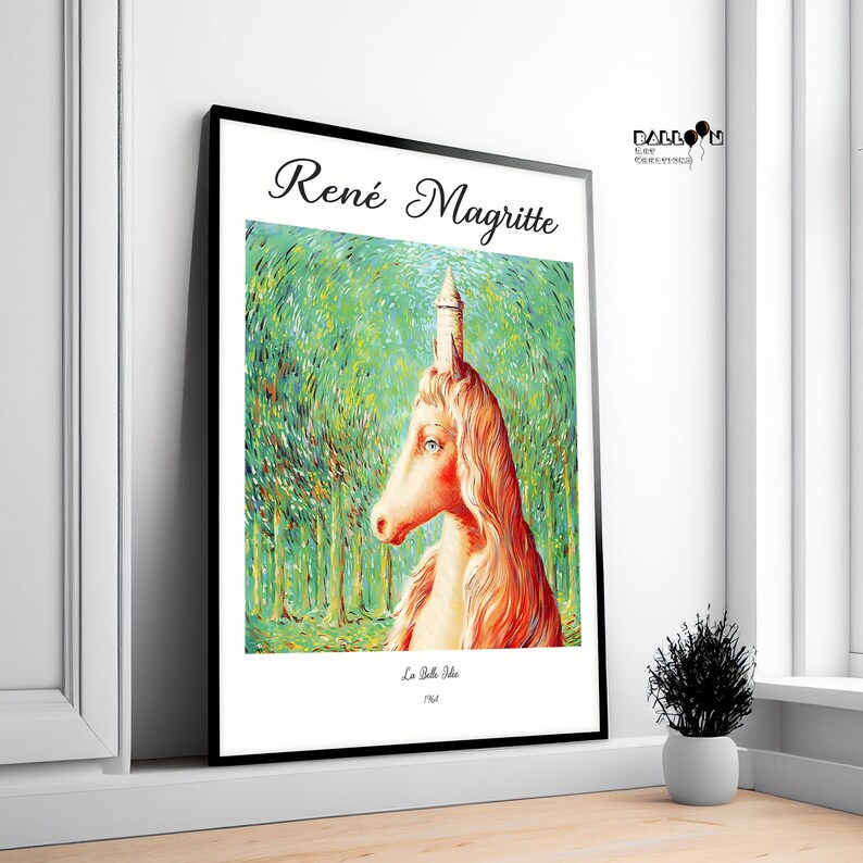 Rene Magritte, La Belle Idée, 1964, Magritte Print, Modern Wall Art ...