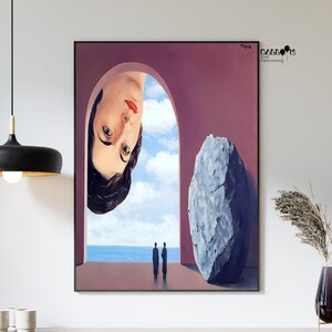 Rene Magritte, Retrato de Stephy Langui, 1961, Impressão de Rene Magritte, Arte Surrealista, Arte de Retrato, Arte Moderna de Parede, Cartaz Magritte