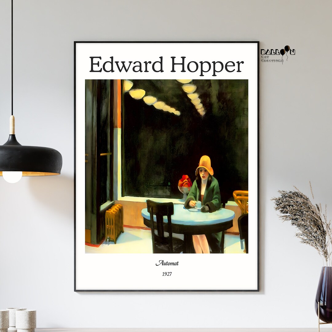Edward Hopper, Automat, 1927, Edward Hopper Print, Landscape Poster ...