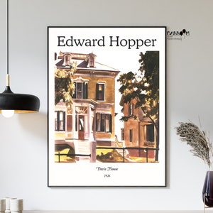 Edward Hopper, Davis House, 1926, Edward Hopper Print, Hopper Poster, Home Wall Decor, Exhibition Poster, House Print, Modern Wall Art