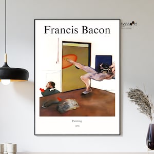 Francis Bacon, Painting, 1978, Francis Bacon Wall Art, Gift Idea, Exhibition Poster, Modern Wall Decor, Wall Art, Portrait Art, Museum Art