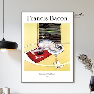 Francis Bacon, Figure at a Washbasin, 1976, Francis Bacon Poster, Home Wall Art, High Quality Poster, Exhibition Poster, Modern Wall Art