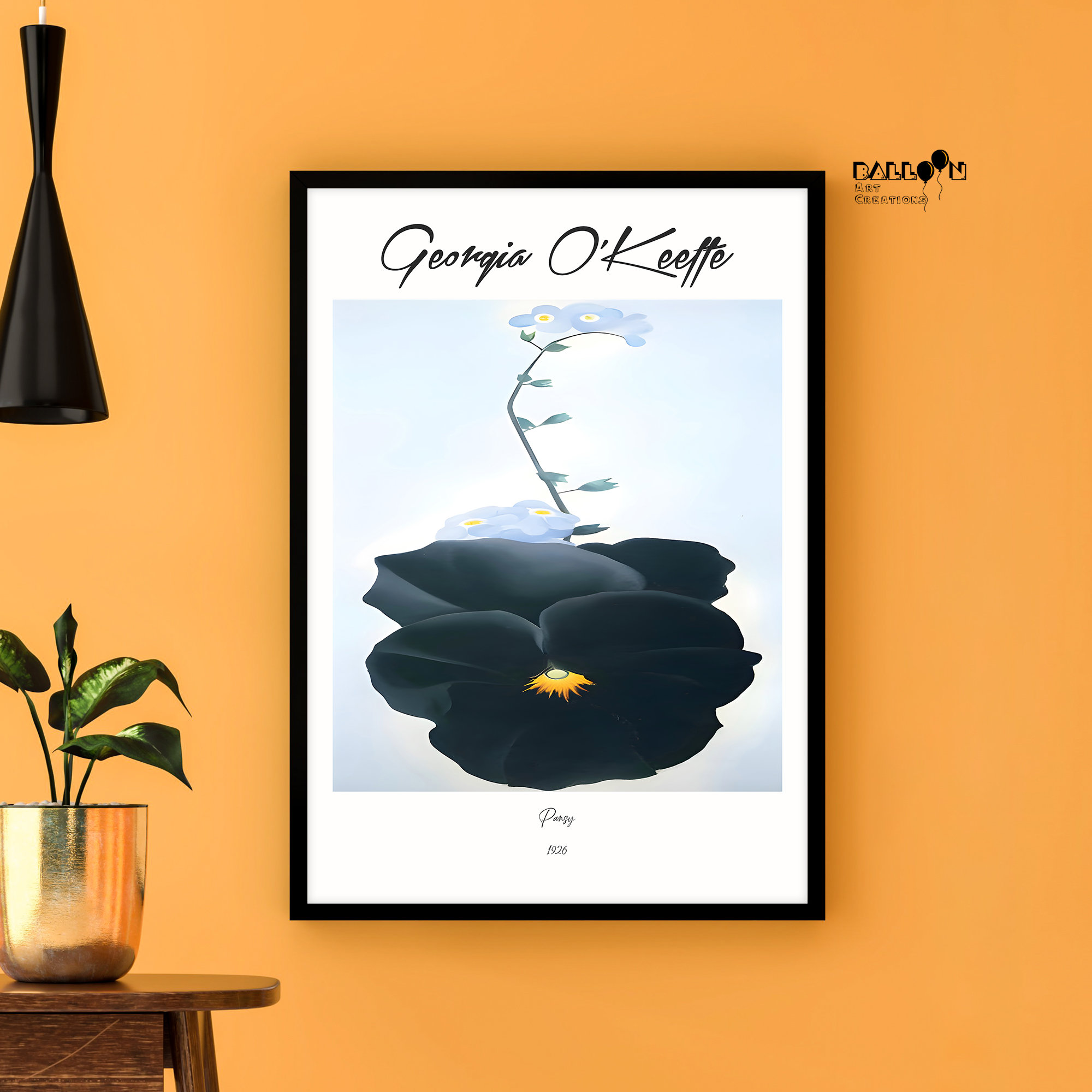 Georgia O'keeffe, Pansy, 1926, O'keeffe Poster, Modern Art, Flower
