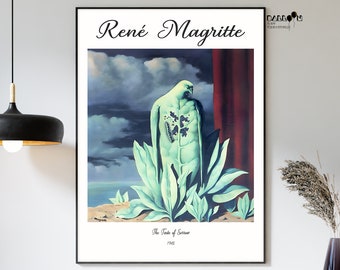 Rene Magritte, The Taste of Sorrow, 1948, Rene Magritte Poster, Magritte Wall Art, Modern Wall Art, Home Wall Decor, Surrealism Poster