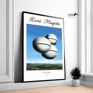 Rene Magritte The Voice Of Space 1928 Magritte Poster Landscape 