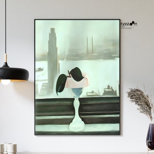Georgia O Keeffe, Pink Dish and Green Leaves, 1928, Georgia O&#39;Keeffe Poster, Flower Art Poster, Exhibition Print, Gift Idea, Modern Art