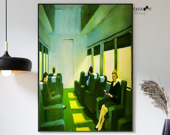 Edward Hopper, Chair Car, 1965, Hopper Wall Print, Home Wall Art, Museum Print, Modern Wall Art, Landscape Poster, Wall Art, Portrait Poster
