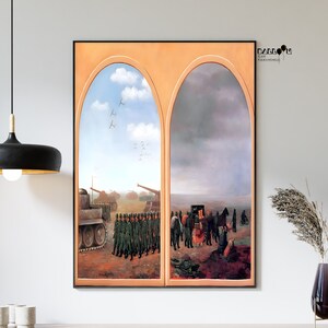 Rene Magritte, Le Dialectique Appliquee, 1945, Rene Magritte Print, Arte Moderna de Parede, Decoração de Parede de Casa, Arte Surrealista, Cartaz Magritte