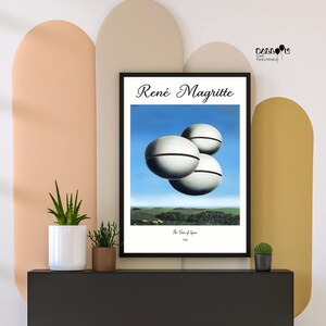 Rene Magritte The Voice Of Space 1928 Magritte Poster Landscape 