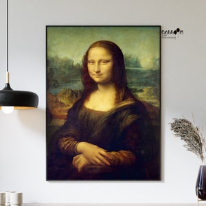 Leonardo Da Vinci, Mona Lisa, 1503-1519, Impresión de Da Vinci, Cartel de Mona Lisa, Arte del Clasicismo, Decoración de la pared del hogar, Arte de la pared, Cartel del Renacimiento
