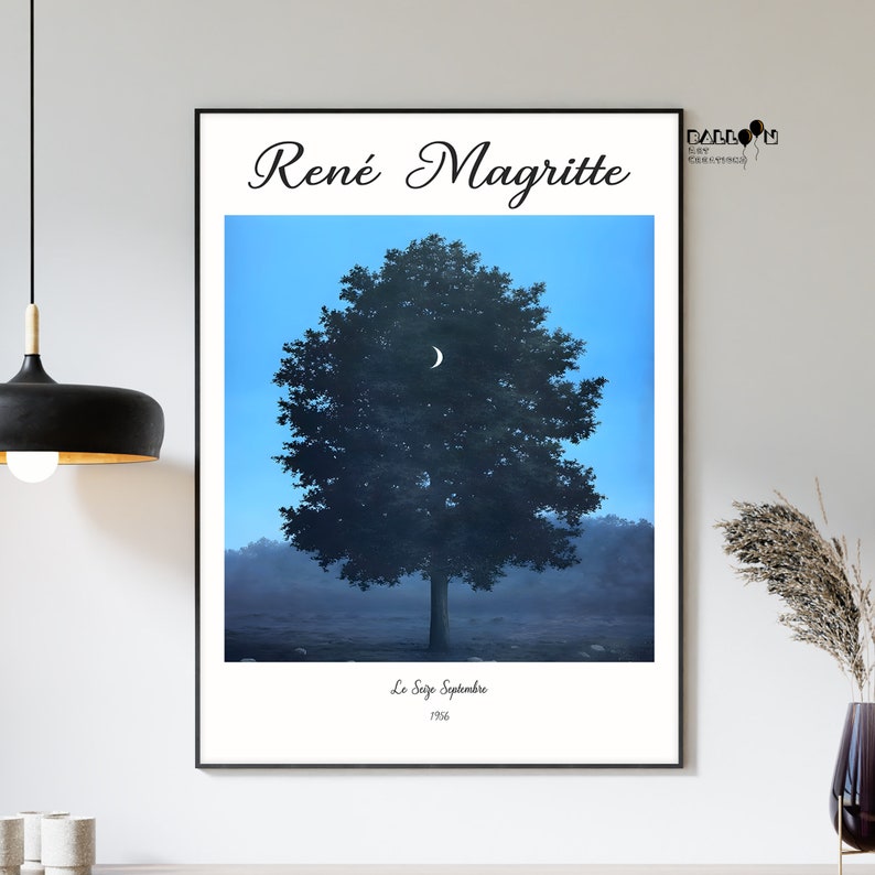 René Magritte the 16th of September Le Seize Septembre Magritte Poster