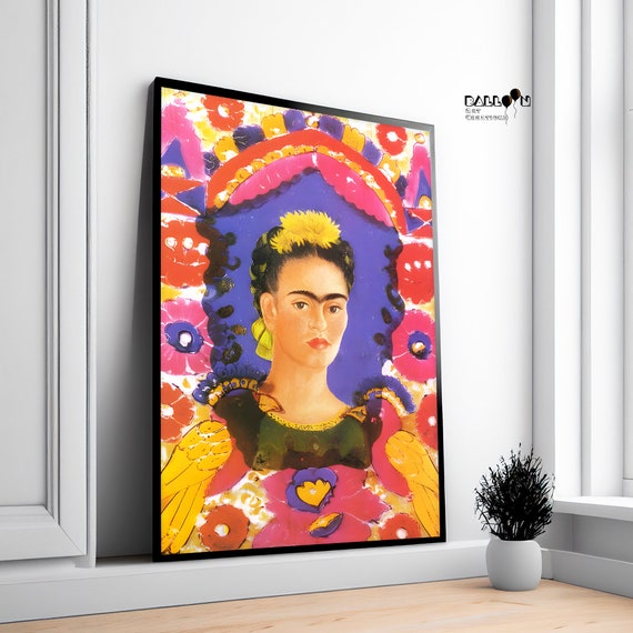 Frida Kahlo, Self Portrait-the Frame, 1938, Frida Kahlo Print
