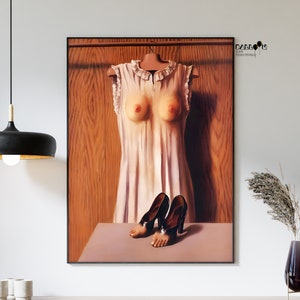 Rene Magritte, Filosofia no Quarto, 1947, Impressão de Rene Magritte, Arte de Retrato, Arte Moderna de Parede, Arte de Parede de Casa, Cartaz Magritte