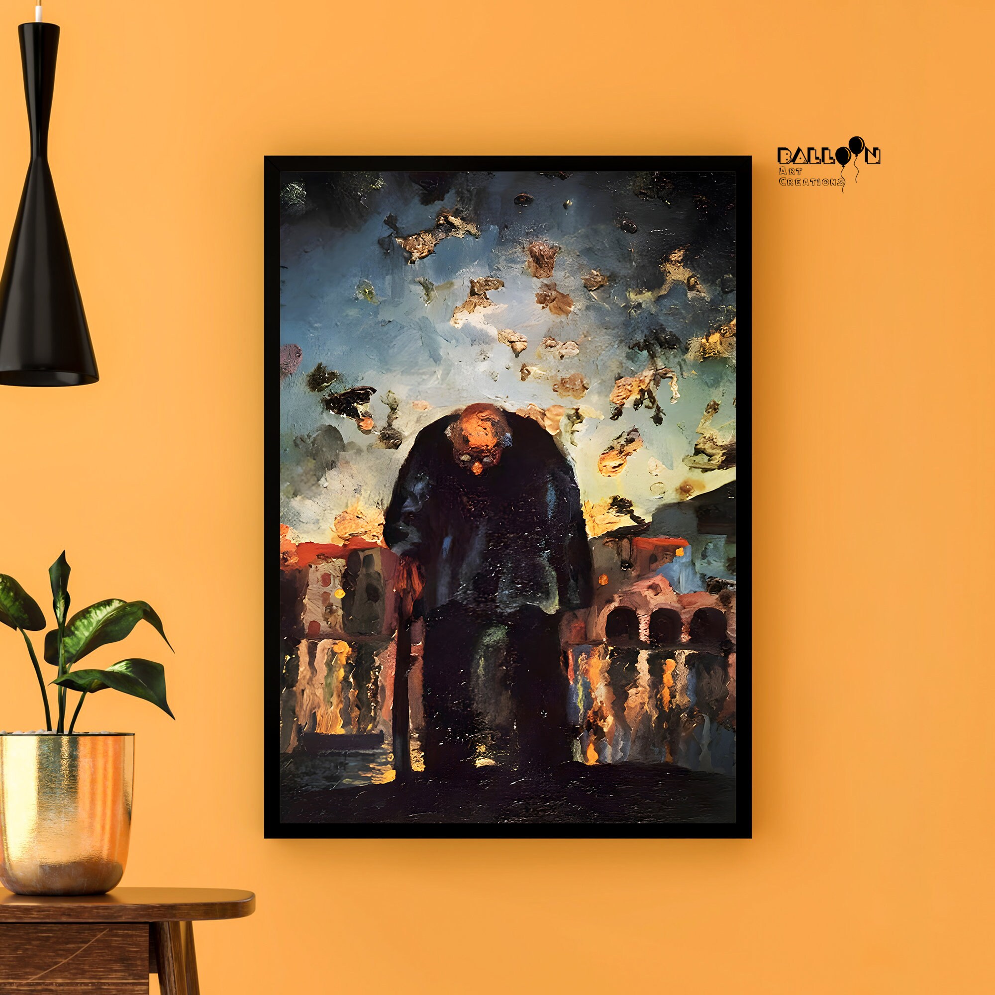 Salvador Dali, Crepuscular Old Man, 1917-1918, Salvador Dali