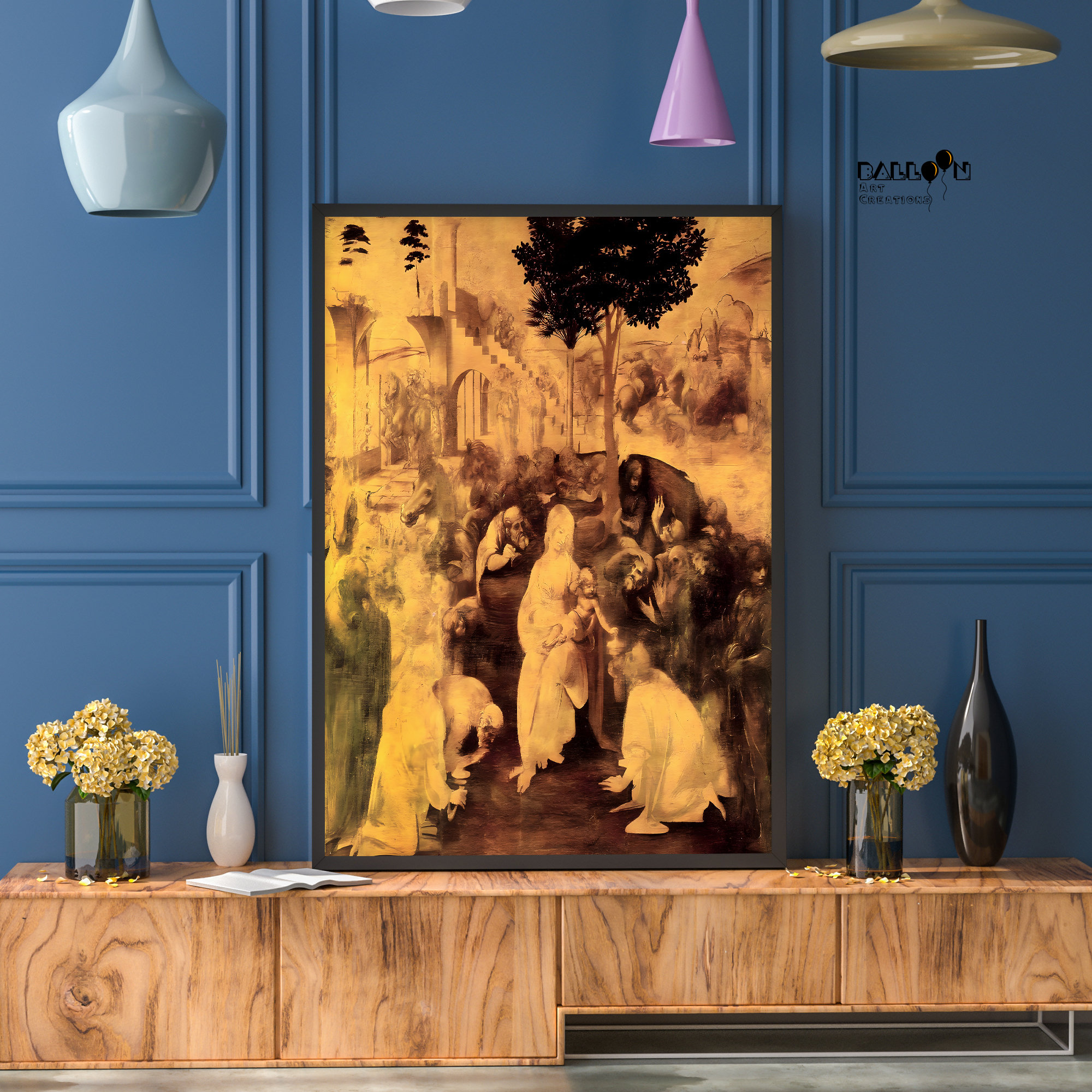 Leonardo Da Vinci, the Adoration of the Magi, 1480, Da Vinci Poster ...