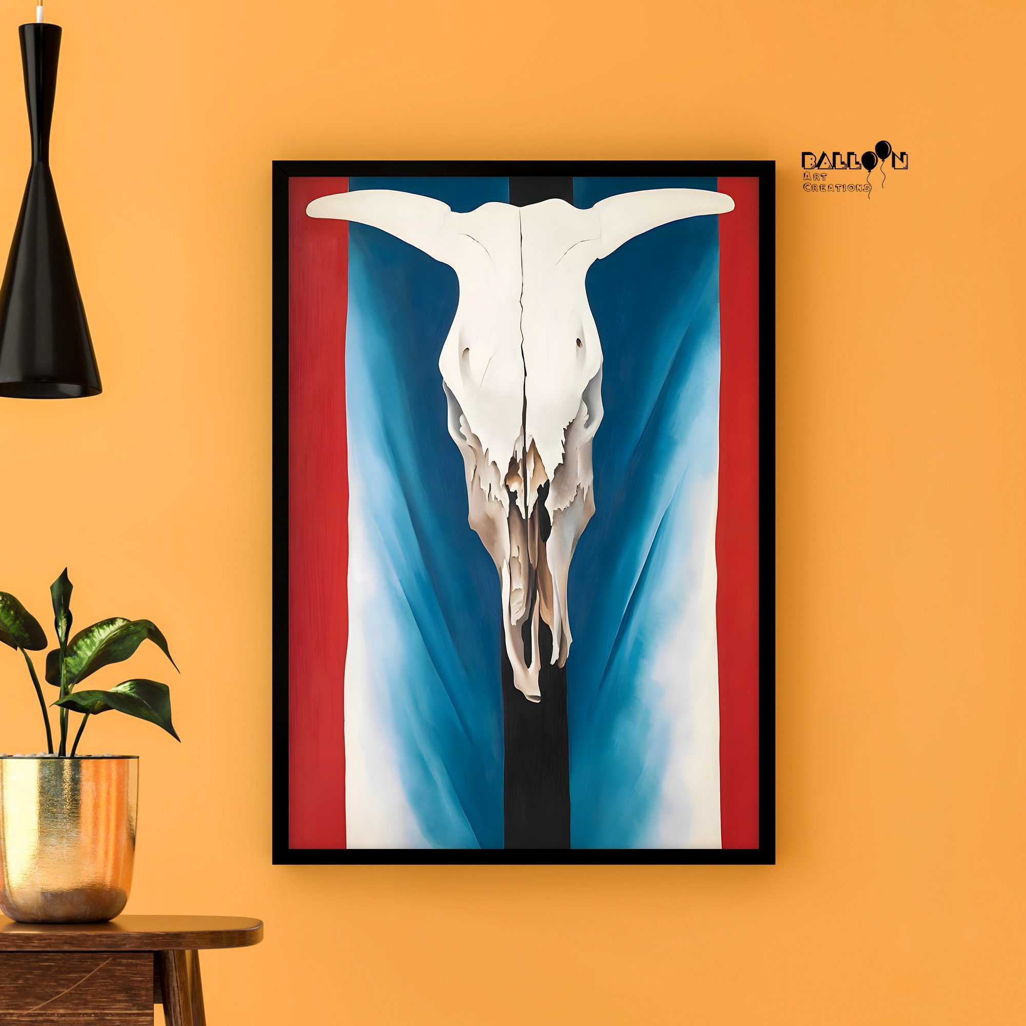 牛の頭蓋骨　壁掛け　置物　本物　ジョージア・オキーフ 牛の頭蓋骨壁掛け置物本物ジョージア・オキーフ