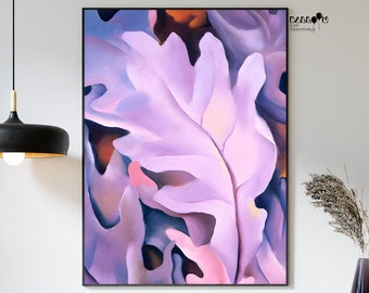 Georgia O Keeffe, Purple Leaves, 1922, O'Keeffe Print, Modern Art, Home Wall Decor, Gift Idea, Exhibition Wall Art, Flower Art Print