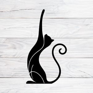 Cat Logo, Abstract Feline Design,  For Branding, Logo Or Creative Projects, Svg, Png, Jpg