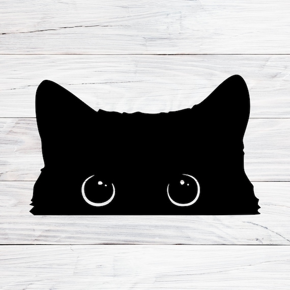 Peeking Cat Svg, Cat Face Svg, Cute Cat Svg, Fur Baby Svg, Funny Kitten Svg, Black Cqt peeking, Svg, Black Cat svg, Svg, Png, Jpg