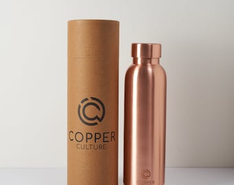 Polished Copper Water Bottle - 950ml - CopperCulture