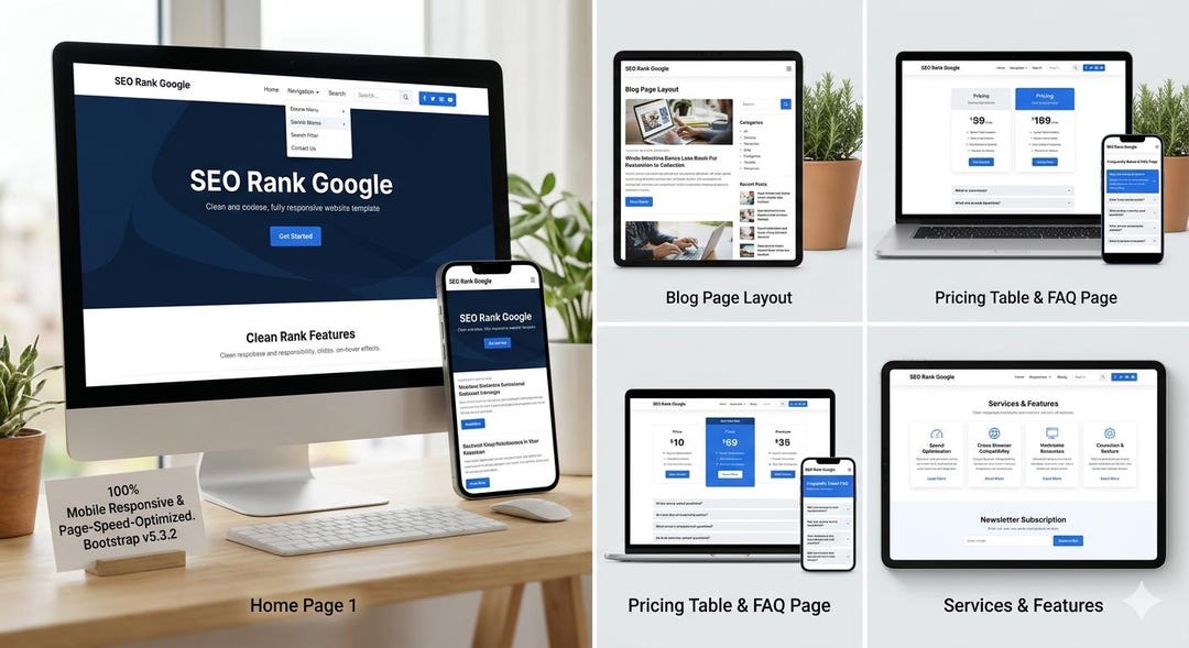 Bootstrap 5 Website Template, Responsive HTML5 CSS3 Design, SEO ...