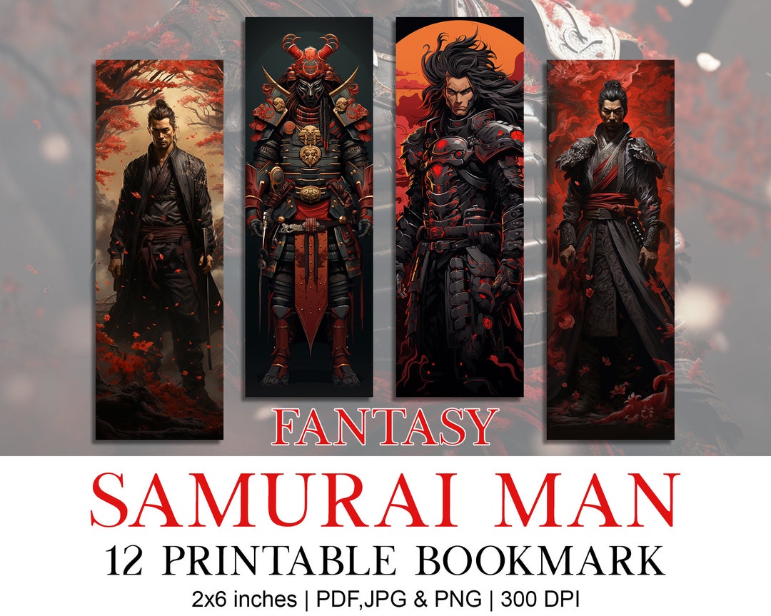 Samurai Man Asian | Bookmark Design, Reading Mode, Bookstack, Book Worm ...
