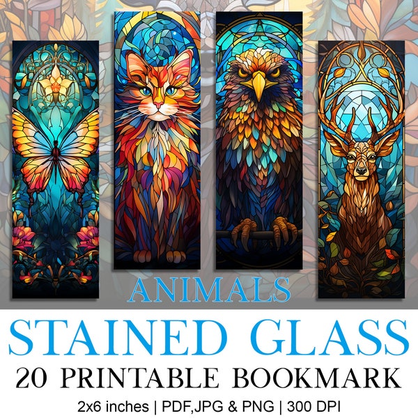 Tinte Stained Glass | Bookmark Design, Reading Mode, Bookstack, Book worm, Aesthetic, Printable, Sublimation, Love Reading, Idea