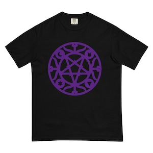 Menta estrela satânica camisa oculta inferno rei príncipe duque demônio demoníaco bruxa wicca blasfemo luciferiano blasfêmia camiseta mal gótico demônio topo