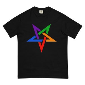 Camisa oculta satânica do arco-íris Inferno Rei Príncipe Duque Demônio Demoníaco Bruxa Wicca Blasfemo Luciferiano Blasfêmia camiseta mal gótico demônio top