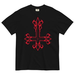 Inverted Cross Satanic Occult Witch Lucifer Sin Lillith Evil Satanism Shirt Blasphemous Luciferian Blasphemy t-shirt evil gothic demon tee